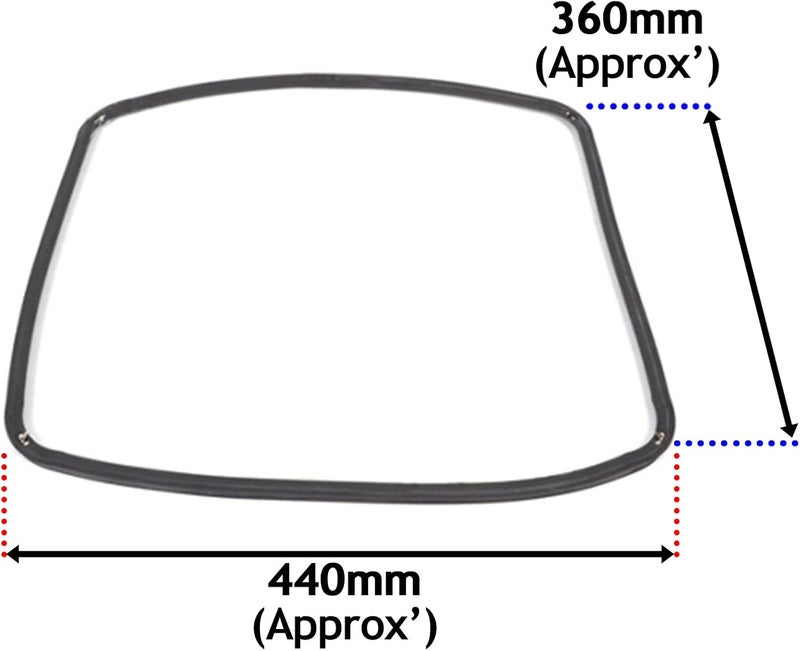 Spares2go Main Door Seal Gasket compatible with Smeg Oven fits John Lewis (60cm, 4 Sided) Tiered cost purchase alternatives - Image 2