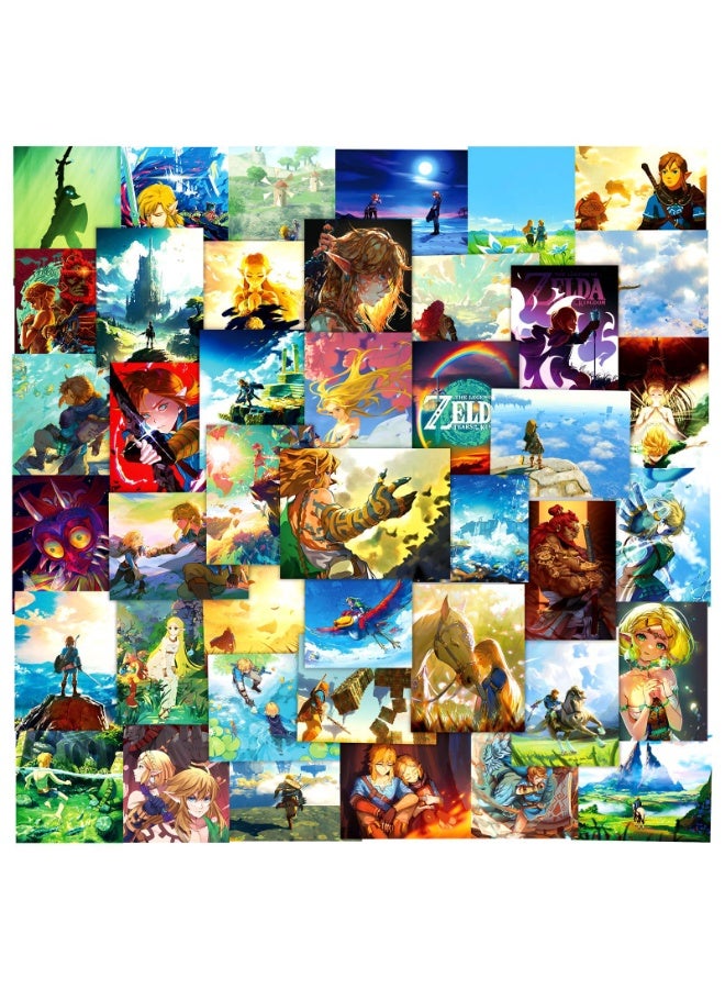 NIBEMINENT 50 Pcs Deco Kit Waterproof Stickers, High Definition Printing Bright Colors, Suitable for Laptop Skateboard Luggage Water Bottle Guitar DIY - Image 1