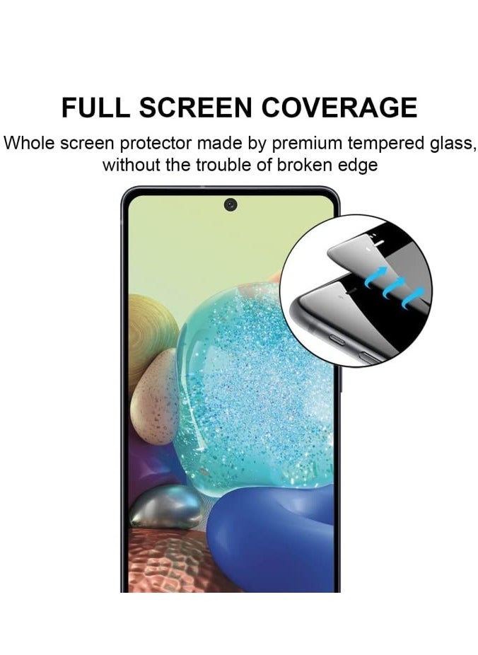 Raxoom Samsung Galaxy M12 / A12 / A32 5G / M32 5G / M02 / M02s / A02 / A02s / A03s / F12 Screen Protector Glass Full Glue Edge-to-Edge Screen Protector(4 Pack) - Image 2