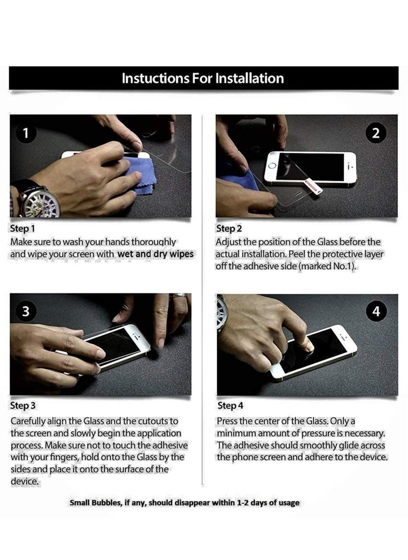 Raxoom Samsung Galaxy M12 / A12 / A32 5G / M32 5G / M02 / M02s / A02 / A02s / A03s / F12 Screen Protector Glass Full Glue Edge-to-Edge Screen Protector(4 Pack) - Image 3