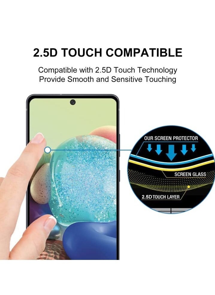 Raxoom Samsung Galaxy M12 / A12 / A32 5G / M32 5G / M02 / M02s / A02 / A02s / A03s / F12 Screen Protector Glass Full Glue Edge-to-Edge Screen Protector(4 Pack) - Image 5