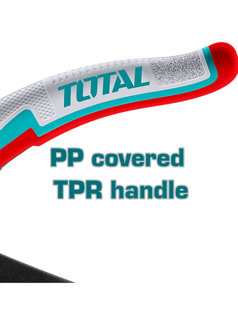 TOTAL Professional Wire Stripper, 178mm Carbon Steel Blade, 0.5-6mm Diameter Range, PP TPR Handle, Turquoise and Black - Image 3