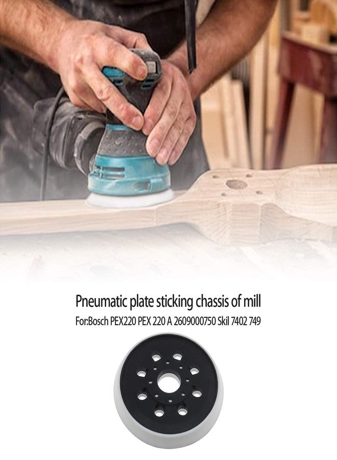 سينج إف إل تي دي قطعة غيار وسادة دعم الصنفرة ذات الخطاف والحلقة مقاس 5 بوصات/125 مم من SING F LTD متوافقة مع Bosch PEX220 PEX220A Skil 7402 7490 2609000750 - Image 2