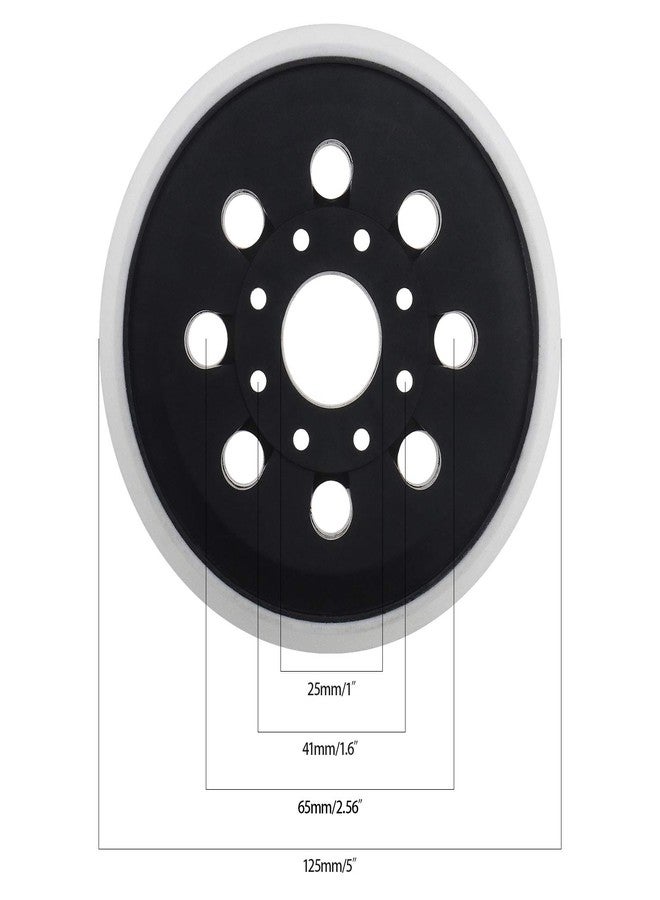 سينج إف إل تي دي قطعة غيار وسادة دعم الصنفرة ذات الخطاف والحلقة مقاس 5 بوصات/125 مم من SING F LTD متوافقة مع Bosch PEX220 PEX220A Skil 7402 7490 2609000750 - Image 3