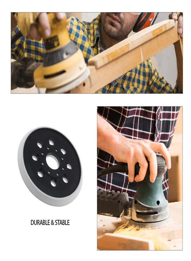 سينج إف إل تي دي قطعة غيار وسادة دعم الصنفرة ذات الخطاف والحلقة مقاس 5 بوصات/125 مم من SING F LTD متوافقة مع Bosch PEX220 PEX220A Skil 7402 7490 2609000750 - Image 4