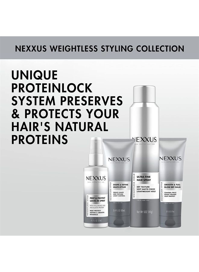 Nexxus Smooth & Full Blow Dry Balm Weightless Style Frizz Control, Volume & Heat Protect Styling Cream for Smooth & Full Hair 6 oz - Image 2