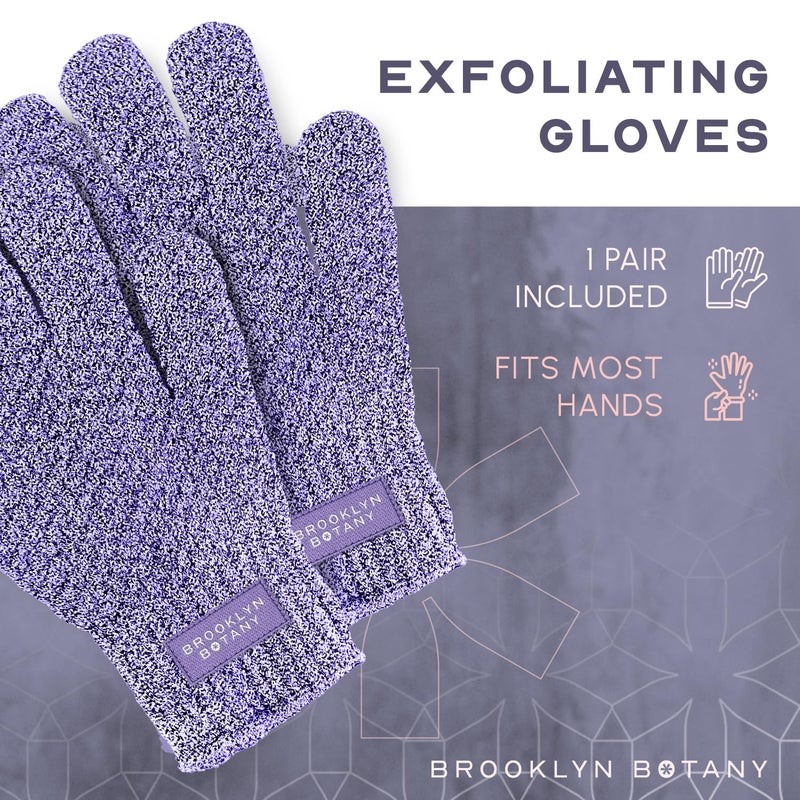 Brooklyn Botany Exfoliating Gloves for Bath and Shower â€“ Heavy Duty Exfoliating Body Scrubber for Massage and Dead Skin Remover for Body â€“ 1 Pair - Image 5