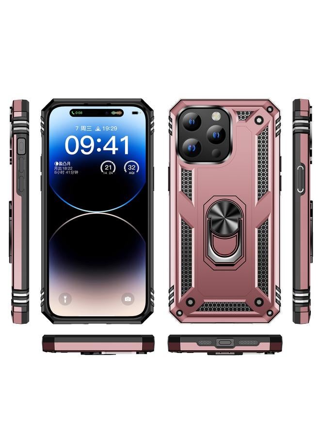 اس-توب جراب لهاتف iPhone 15 Pro مقاوم للصدمات مصنوع من مادة TPU + PC مع حامل - Image 2