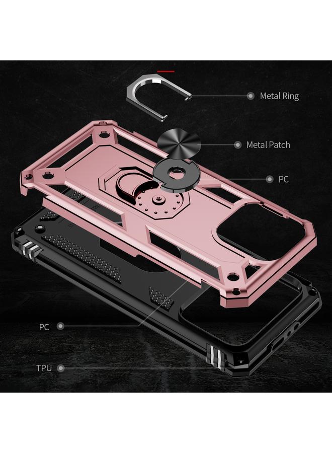 اس-توب جراب لهاتف iPhone 15 Pro مقاوم للصدمات مصنوع من مادة TPU + PC مع حامل - Image 5