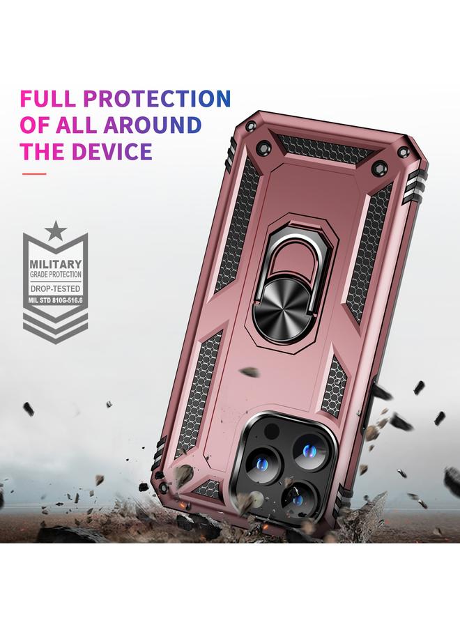 اس-توب جراب لهاتف iPhone 15 Pro مقاوم للصدمات مصنوع من مادة TPU + PC مع حامل - Image 3