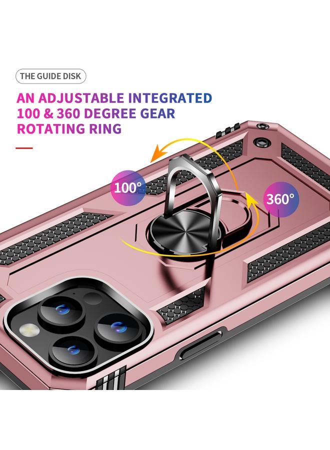 اس-توب جراب لهاتف iPhone 15 Pro مقاوم للصدمات مصنوع من مادة TPU + PC مع حامل - Image 4