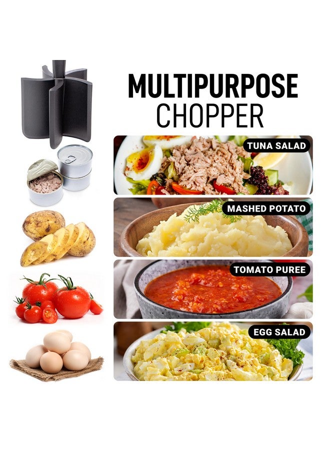 Zulay Kitchen Zulay 2 Pack Ground Beef Chopper Tool Hamburger Smasher Tool - Ground Meat Chopper For Ground Beef - Ground Meat Smasher - Ground Beef Masher - Food Grade Nylon Heat Resistant To 410 Degrees - Image 3