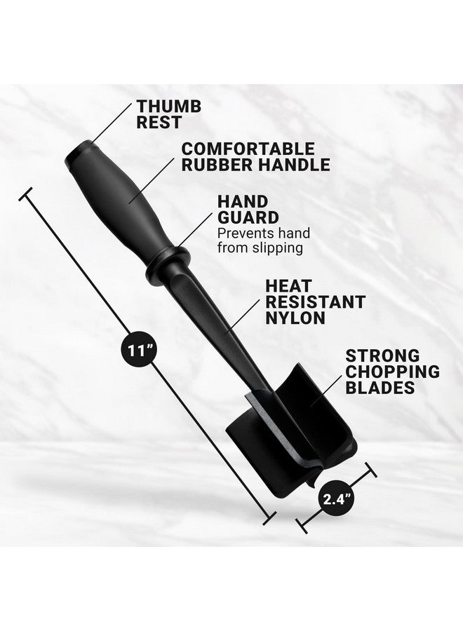 Zulay Kitchen Zulay 2 Pack Ground Beef Chopper Tool Hamburger Smasher Tool - Ground Meat Chopper For Ground Beef - Ground Meat Smasher - Ground Beef Masher - Food Grade Nylon Heat Resistant To 410 Degrees - Image 4