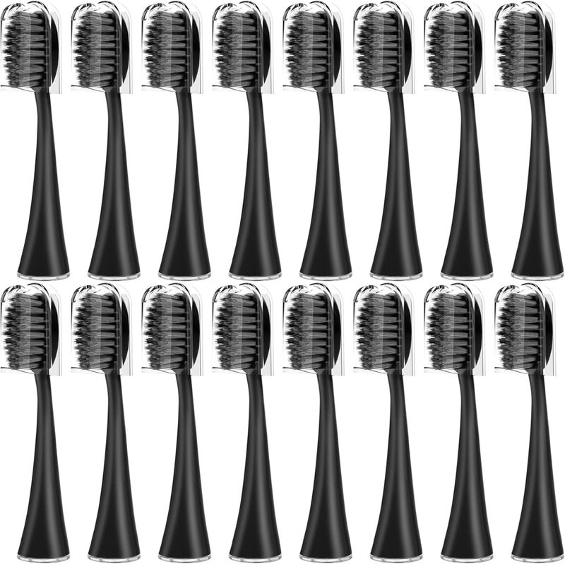 Compatible for Seago SG-540 Replacement Toothbrush Heads Clean Deep Tooth Gaps(16BLACK) - Image 1
