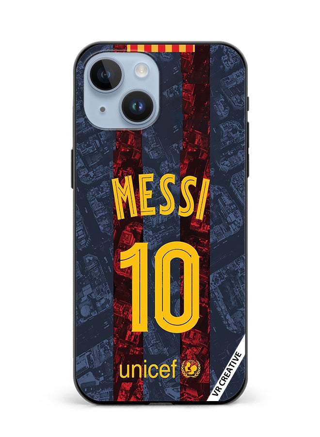 VR CREATIVE Protective Case Cover For Apple iPhone 15 Plus Messi Design Multicolour - Image 1