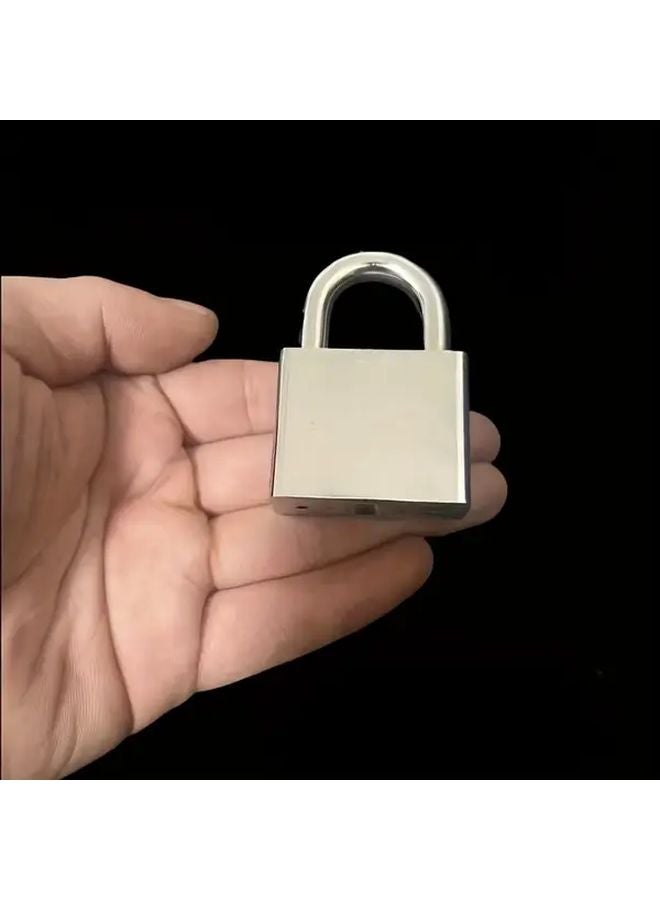 Heavy Duty Stainless Steel Silver Padlock Rustproof Waterproof with 4 Keys - Image 5