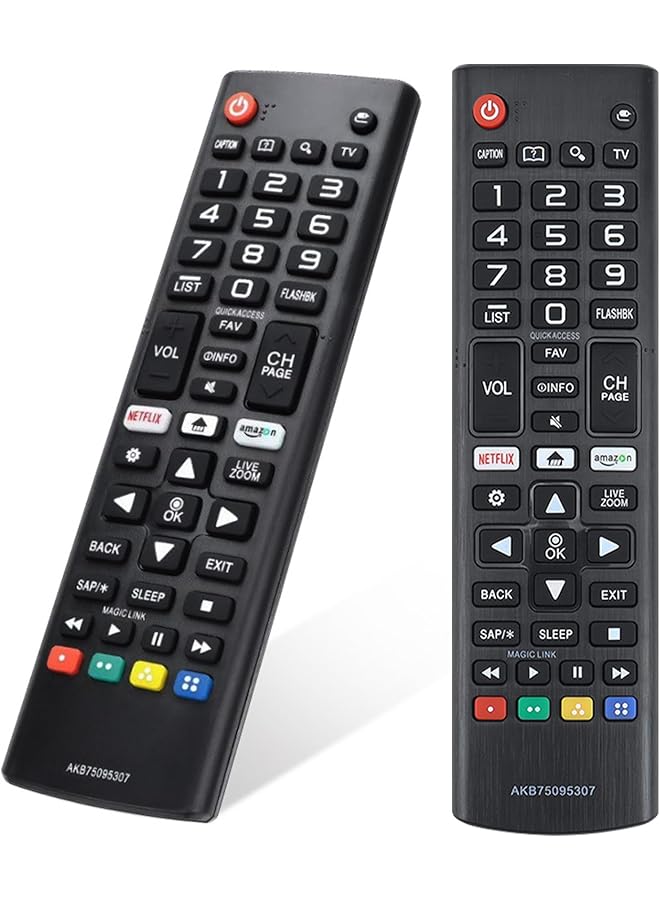 The Bros جهاز تحكم عن بعد متوافق مع تلفاز LG الذكي AKB75095307، جهاز تحكم عن بعد عالمي بديل لجميع تلفزيونات LG LED LCD QLED 4K UHD 32LJ550B 43UJ6300 55LJ5500 55UJ6050 - Image 1