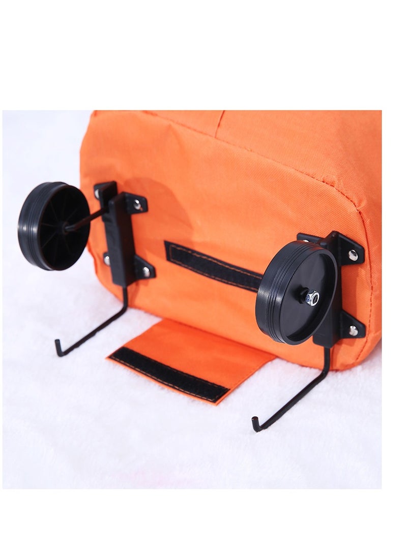 Generic Folding Lightweight Portable Waterproof Rolling Shopping Bag with Wheels.  - Image 2