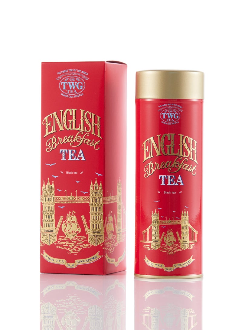 تي دبليو جاي تي شاي الفطور الإنجليزي | مزيج شاي أسود سائب في علبة شاي فاخرة، ١١٠ غرام - Image 1