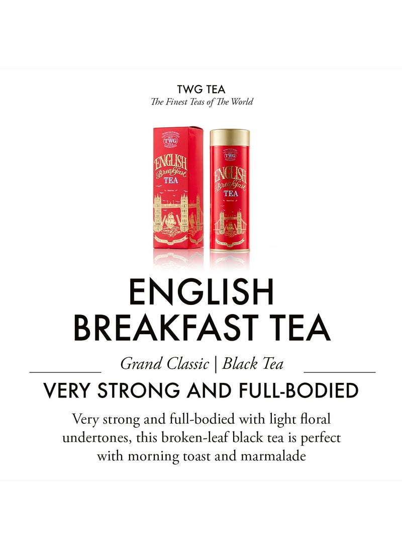 تي دبليو جاي تي شاي الفطور الإنجليزي | مزيج شاي أسود سائب في علبة شاي فاخرة، ١١٠ غرام - Image 2