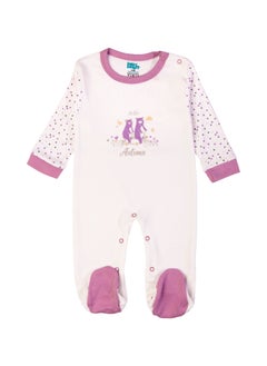 Babies Basic 5 Piece Unisex 100% Cotton Gift Set Include Bib, Romper, Mittens, Cap And Sleepsuit/Jumpsuit- Hello Autumn  - Image 3