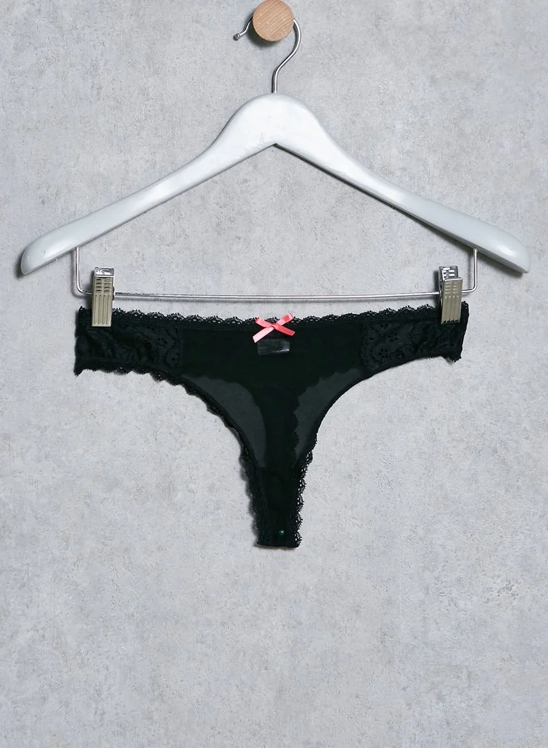 DOROTHY PERKINS 3 Pack Mesh Bow Thong