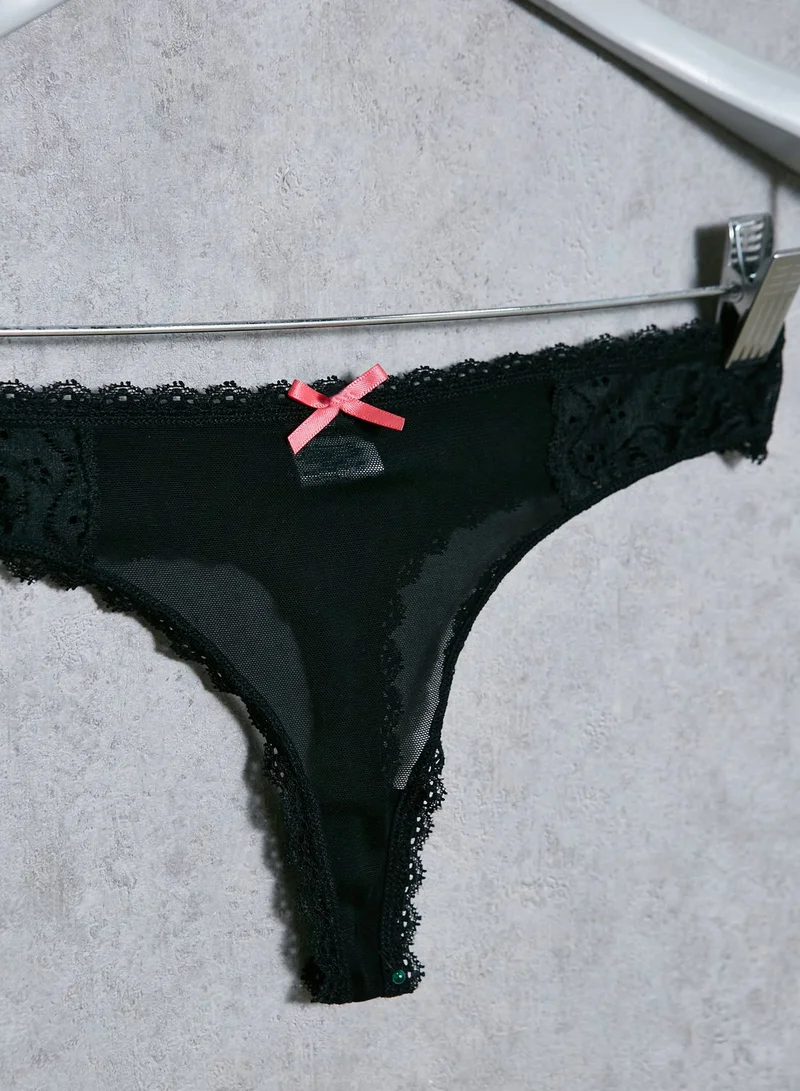 DOROTHY PERKINS 3 Pack Mesh Bow Thong