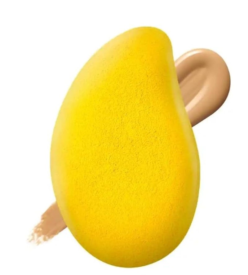 Make Up Sponge flawless finish, 1 Piece Beauty Blender Sponge, Make Up Sponge, Wet and Dry, for Cream, Liquid Foundation, Liquids and Powder -MANGO - Image 1