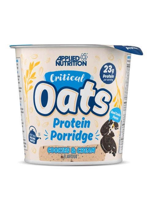 Critical Oats Protein Porridge, Fortified with Amino Acids and  fiber and minerals,Cookies &Cream  Flavor, 60 g