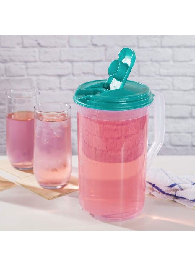 ستيريليت ابريق بلاستيكي دائري شفاف وازرق من  1.9 لتر 4860906 - Image 5