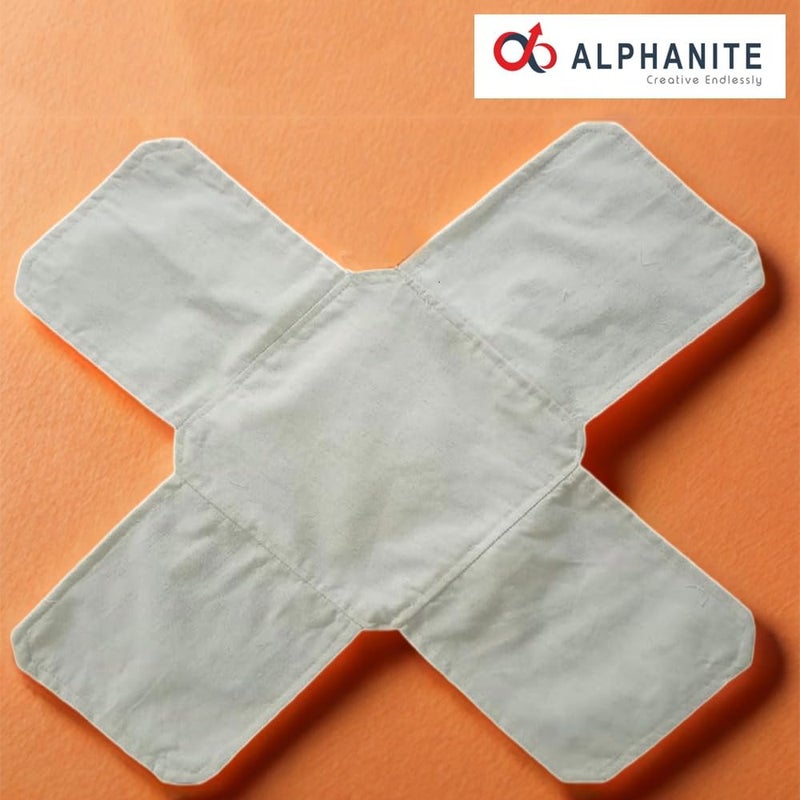 ALPHANITE ALPHANITE SET OF 4 Pure Cotton Hygienic Roti Clothes Wrap Double Layer with Flaps Chapati Cover for Freshness 100 Cotton Roti Chapati Cover Traditional Roti Rumals Flap Foldable 4 PCS  - Image 2
