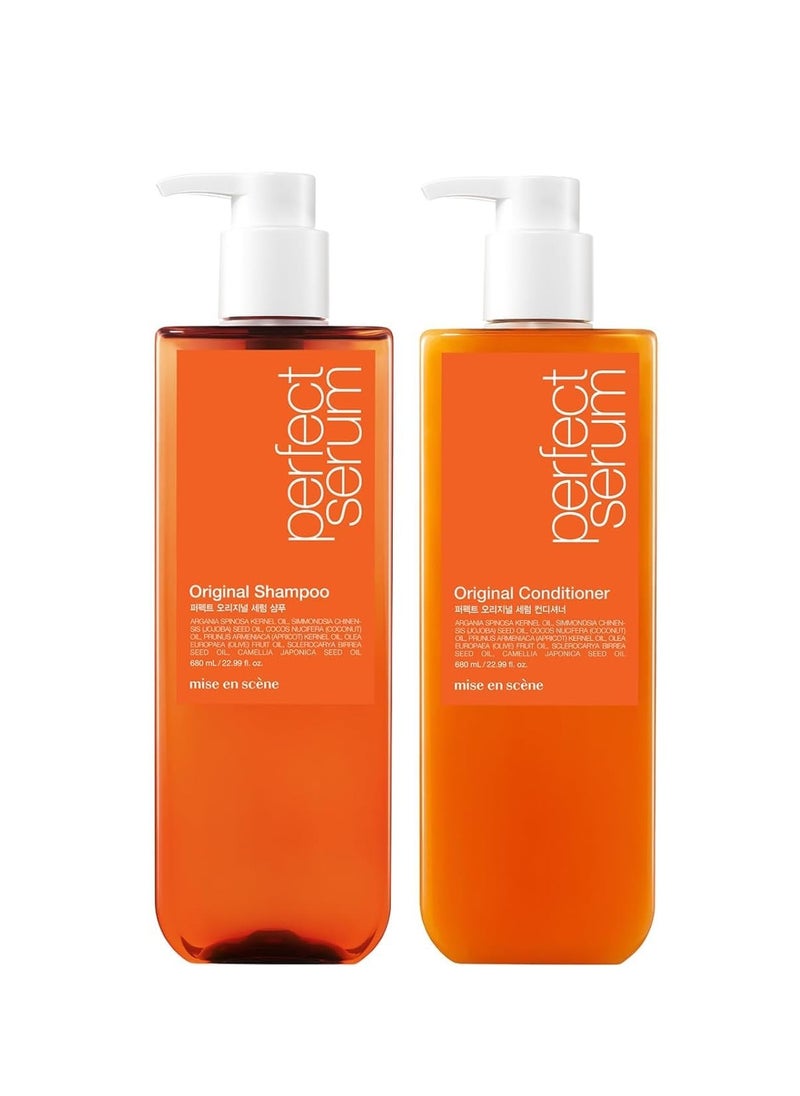 Mise En Scène Mise En Scene Perfect Serum Conditioner Original 22.99 Fl Oz Perfect Serum Original Shampoo 22.99 Fl Oz  - Image 1