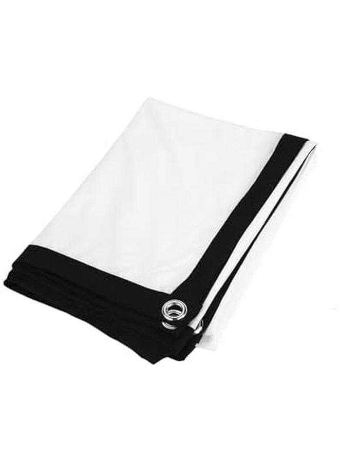 100 Inch Pull Down Projector Screen for Home Theater Indoor Outdoor Use - Image 4