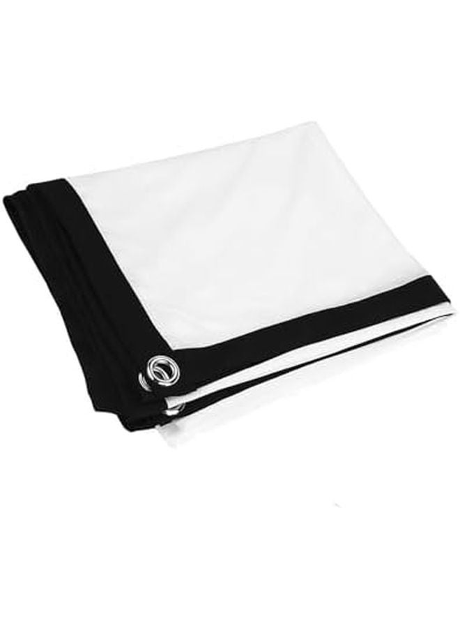 100 Inch Pull Down Projector Screen for Home Theater Indoor Outdoor Use - Image 2