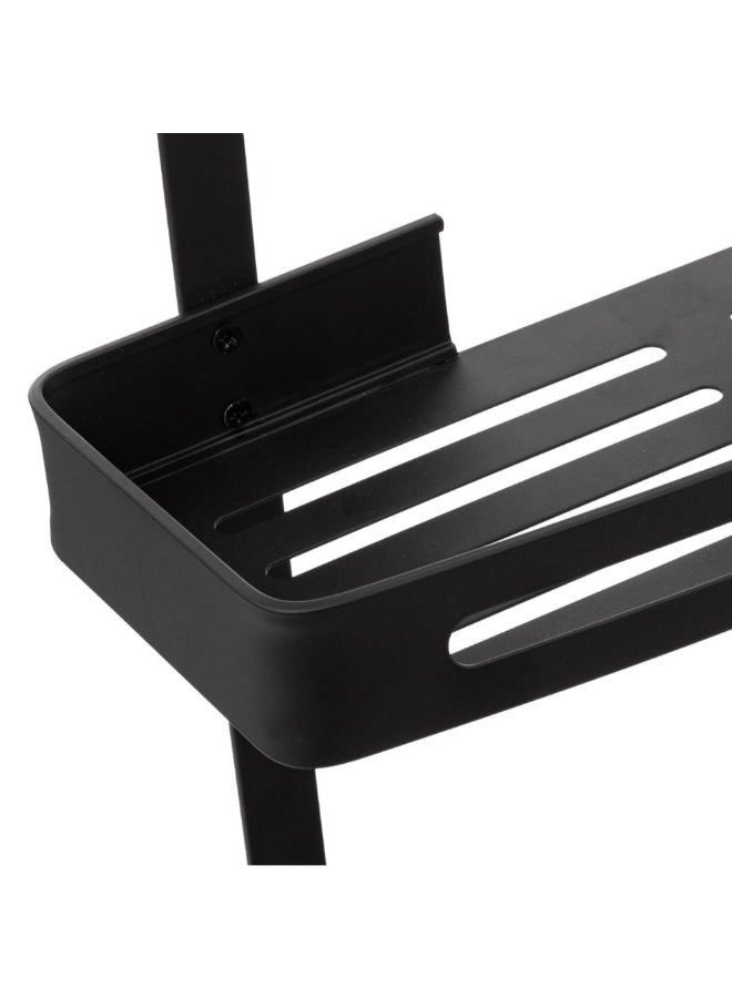 Five Simply Smart 2-Tier Shower Caddy with Adhesive Sticker Black 60 x 16 x 32.5 cm 200120 - Image 3