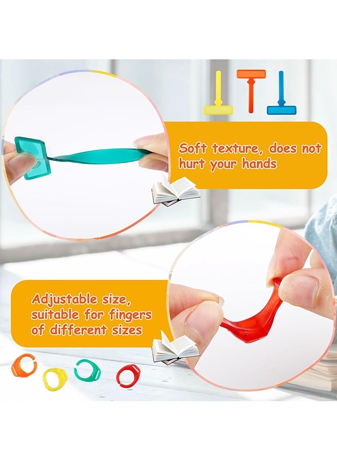 Wffo 14 Dyslexia Tools for Kids: 7 Overlay Strips, 7 Finger Rings, Finger Reading Guide Strip with a Ring, for Reading Dyslexia, Guided Reading Strips, Reading Dyslexia Tools for Kids for Dyslexias, ADHD and Visual Stress - Image 3