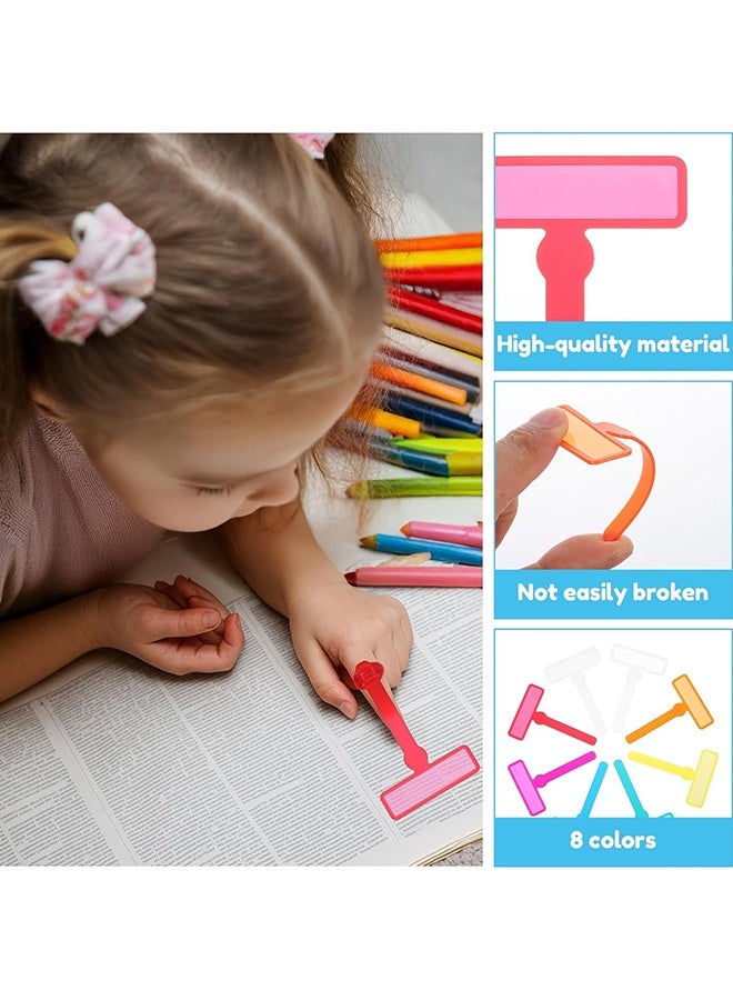 Wffo 14 Dyslexia Tools for Kids: 7 Overlay Strips, 7 Finger Rings, Finger Reading Guide Strip with a Ring, for Reading Dyslexia, Guided Reading Strips, Reading Dyslexia Tools for Kids for Dyslexias, ADHD and Visual Stress - Image 4