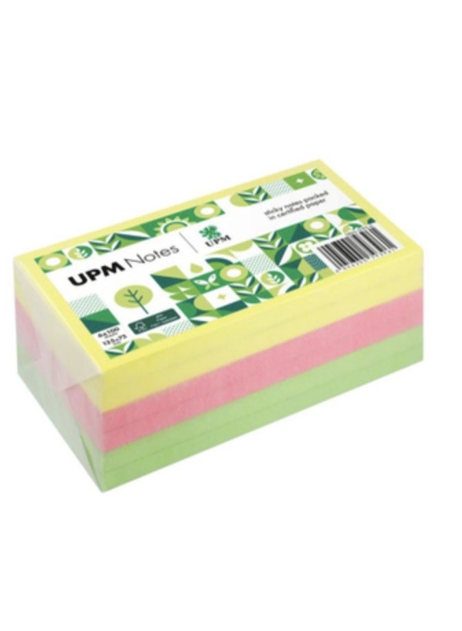 UPM - STICKY NOTE, 75x125mm, Brilliant color, (Environmentally friendly) - 600Sheets - Image 1