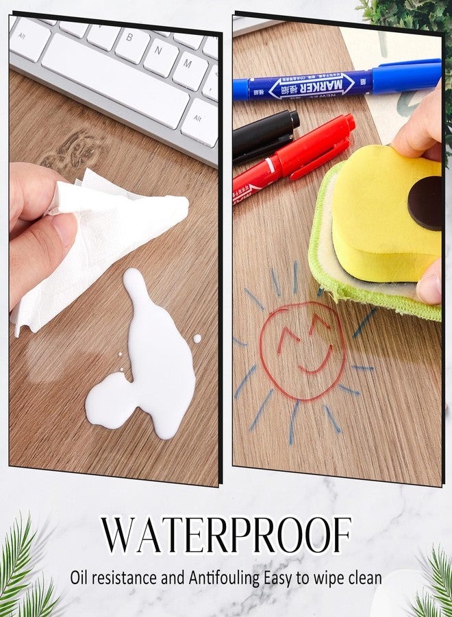 Relaxweex Clear l Shaped Desk Mat 36.2" x 15.7" PVC Mouse Pad for Corner Waterproof Computer Corner Desk Pad Large l Shaped Writing Mat Computer Protector for Office Home Protection - Image 4