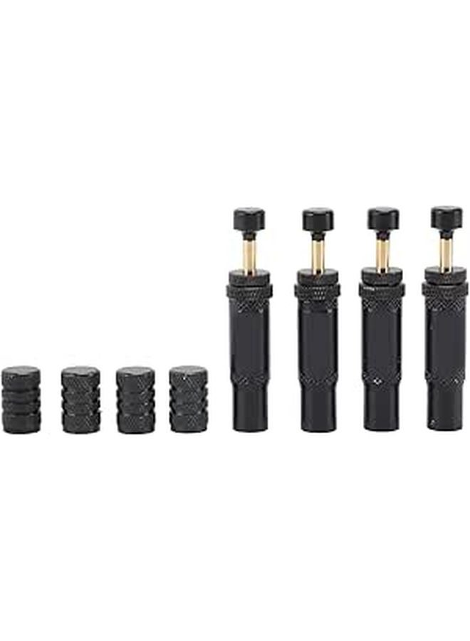 4Pcs Aluminum Alloy Automatic Tire Air Vent Valve Compact Design for Off Road Adventure - Image 1