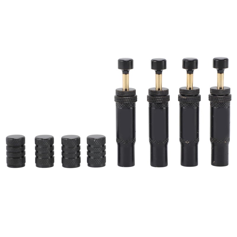 4Pcs Aluminum Alloy Automatic Tire Air Vent Valve Compact Design for Off Road Adventure - Image 2