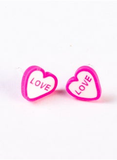 Small Silicon Earring for Baby-Premium Quality-pink heart Premium Quality & Against Color Change