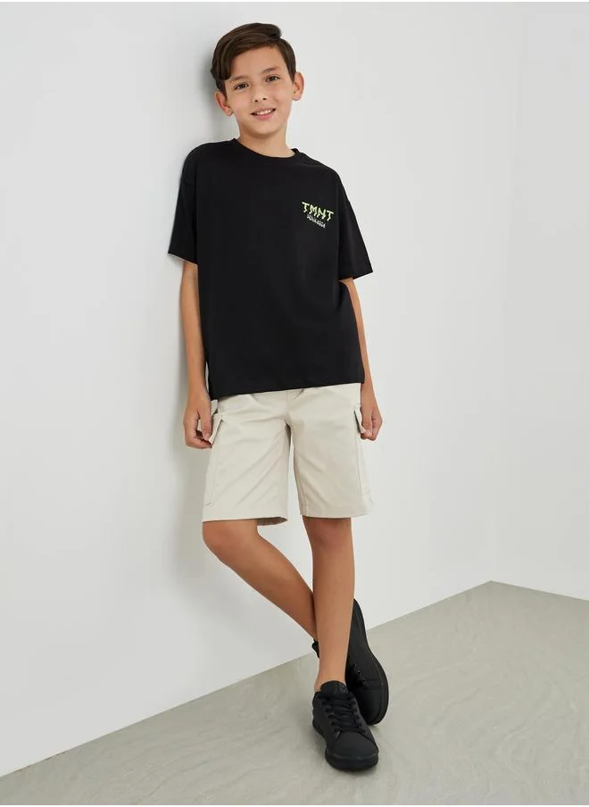 ستايلي Styli Regular Fit Cardo Pockets Shorts with Drawstring