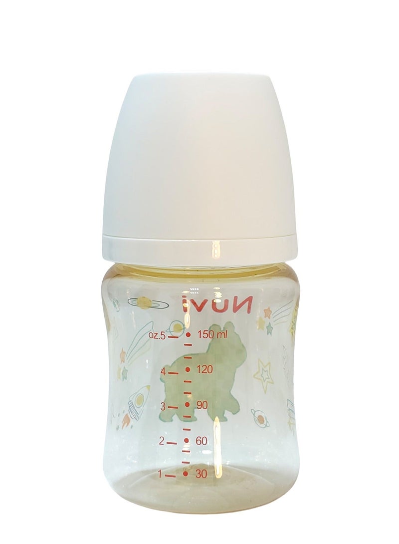 نوفي زجاجة رضاعة بلاستيكية من Nuvi PPSU ذات عنق عريض، 150 مل، للأطفال من عمر 0 ​​أشهر فما فوق - Image 3