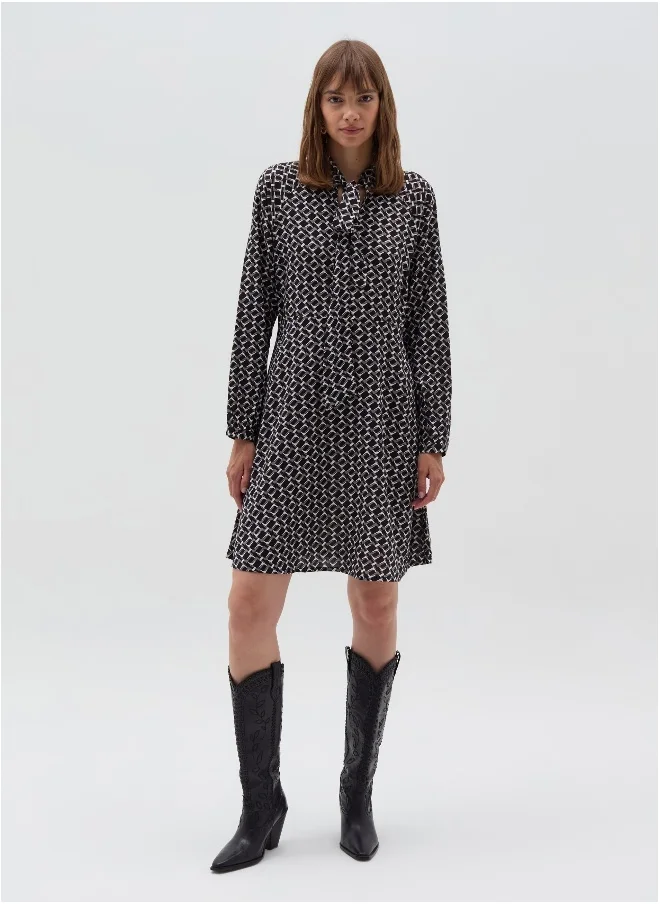 Ovs Short dress with print with foulard