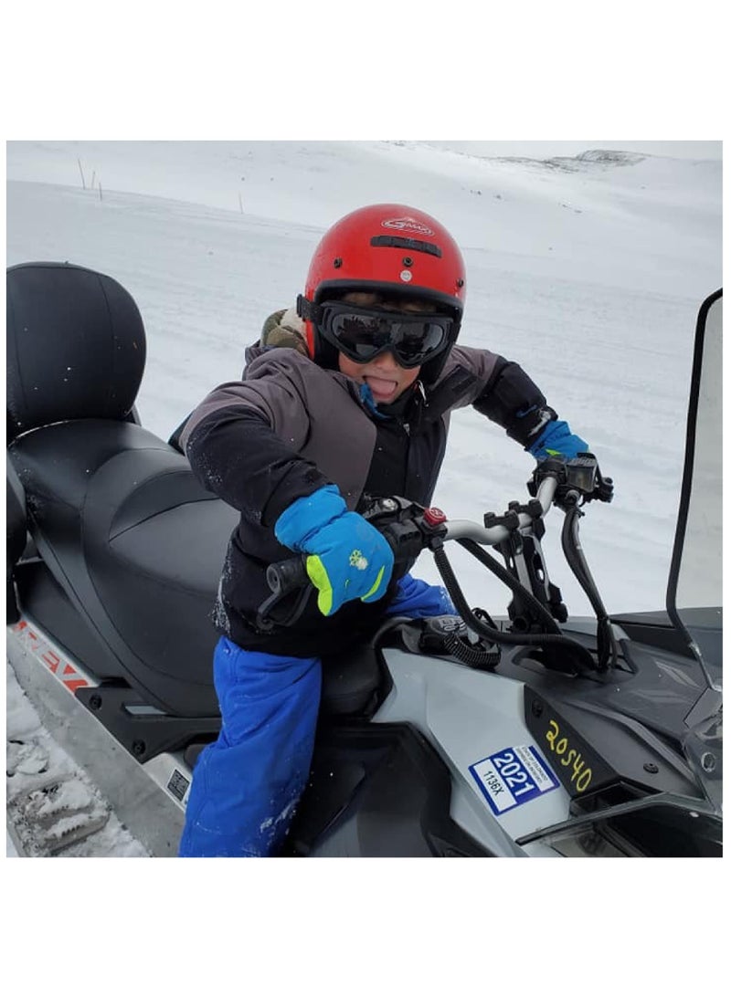 قفازات تزلج للأطفال من MAKINGTEC، قفازات شتوية دافئة للأطفال، دافئة، مقاومة للماء وقابلة للتنفس لقفازات الثلج للطقس البارد، قفازات حرارية مقاومة للرياح للطقس البارد للأولاد والبنات - Image 2