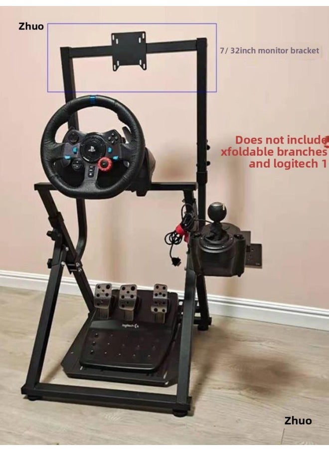 Generic - Racing Simulator Bracket Green Plant Foldableing Bracket 29959 Direct Drive Racing Seat Game Steering Wheel-Product Color:Monitor Stand Second Generation - Image 1