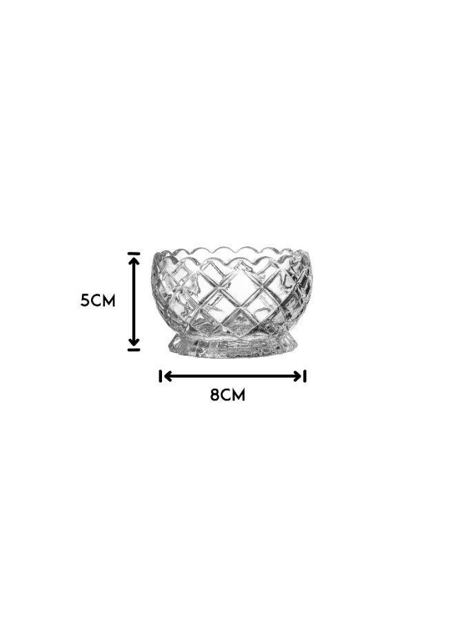 Dania A set of 12 multi-use glass bowls with legs for nuts and sweets  - Image 2