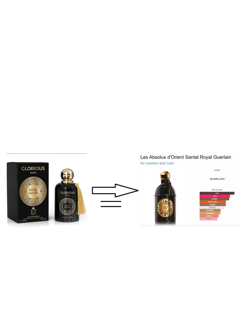Milestone™ Glorious Royal Santal Eau Da Parfum For Unisex - 100ml  - Image 3