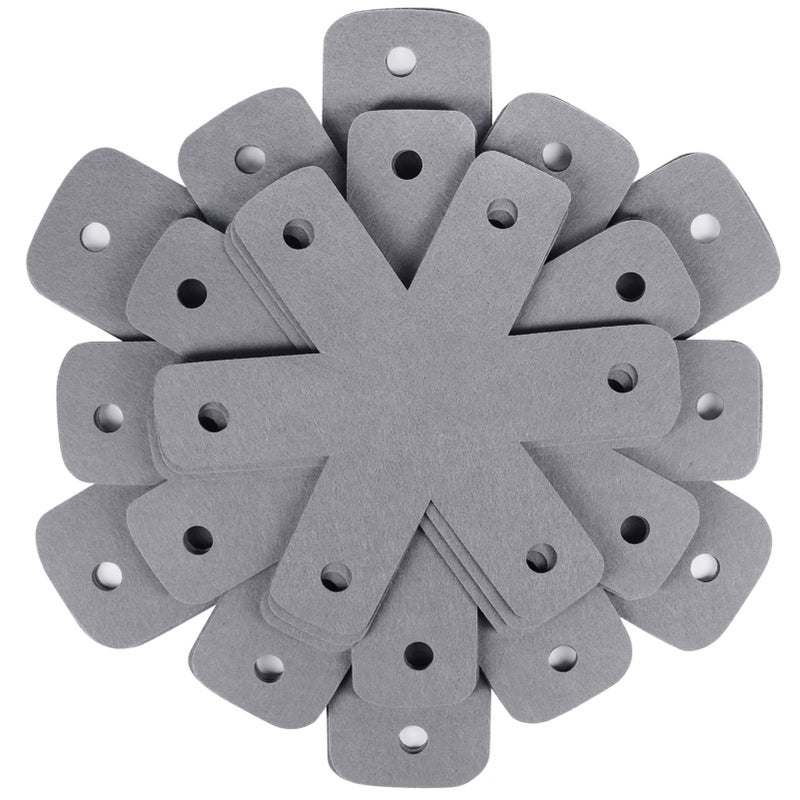 BYKITCHEN BYKITCHEN Pan Pot Protectors Set of 12 and 4 Different Sizes Larger  Thicker Gray Pan Separator Pads Pan Protectors for Stacking and Protecting Your Cookware 